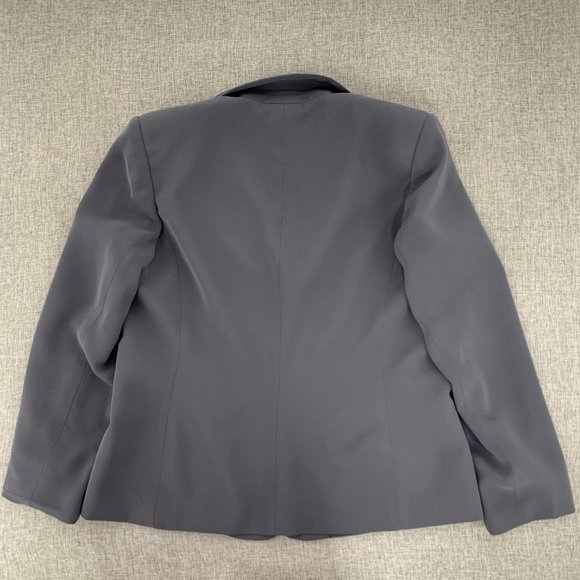 Dressbarn‎ Gray Suit Jacket Size 12 Lined 3 Snaps Closure Long Sleeve Polyester - Picture 11 of 15